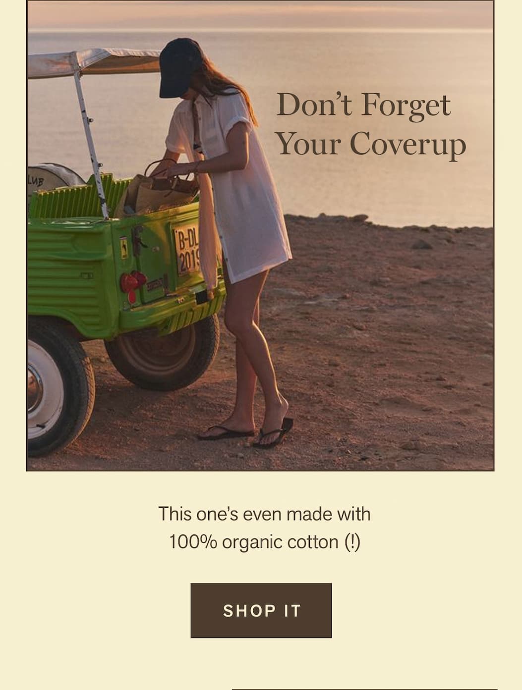 Don't Forget Your Coverup