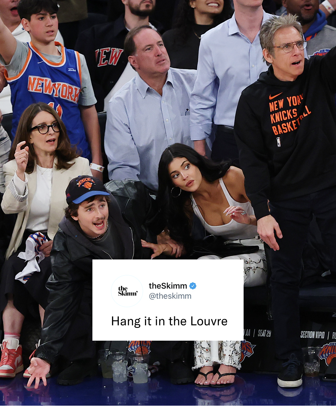 Celebs at Knicks game